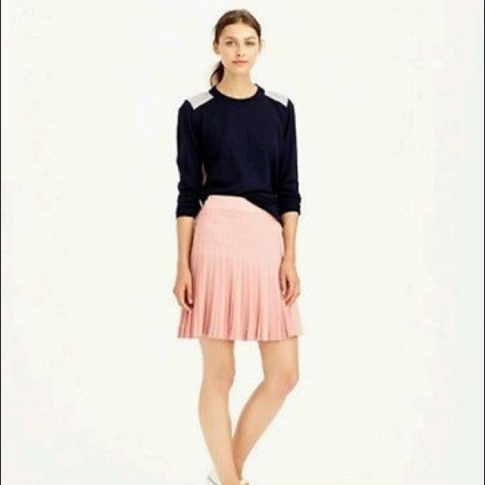 J. Crew pleated lattice skirt